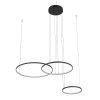Nowoczesna czarna lampa wisząca LED potrójny okrąg CIRCOLO 11648 Nowodvorski Lighting
